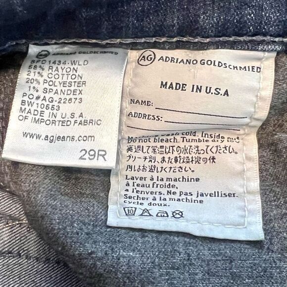 AG The Prima Mid-Rise Cigarette Skinny Jeans Sz 29R - Picture 3 of 10